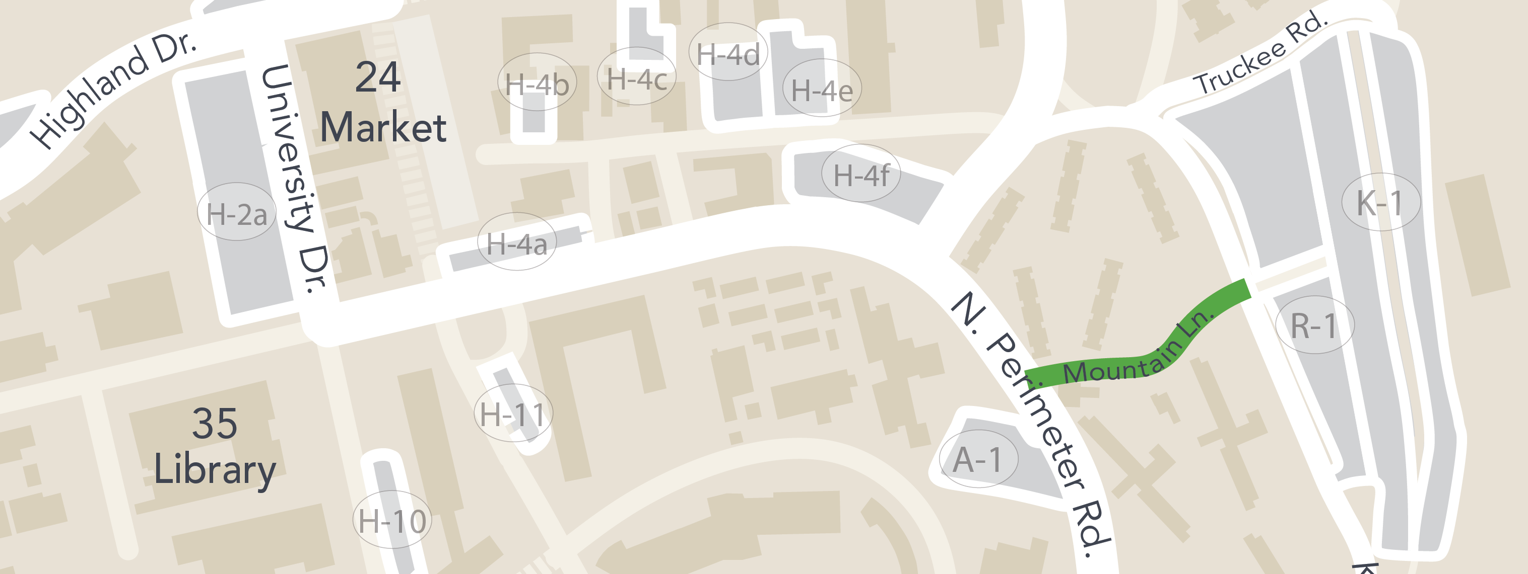 parking Lot Mountain Lane map